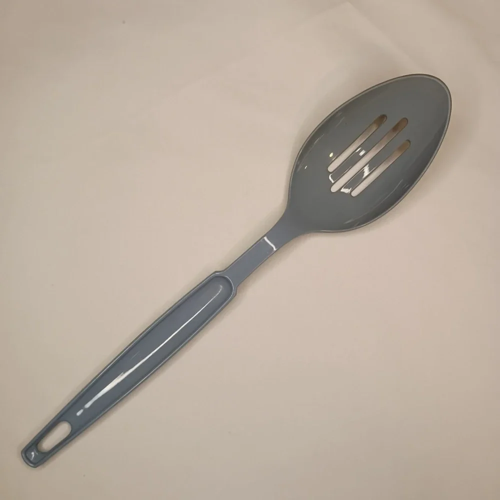 Vintage Ekco Slotted Serving Spoon Blue Nylon USA‎ 11